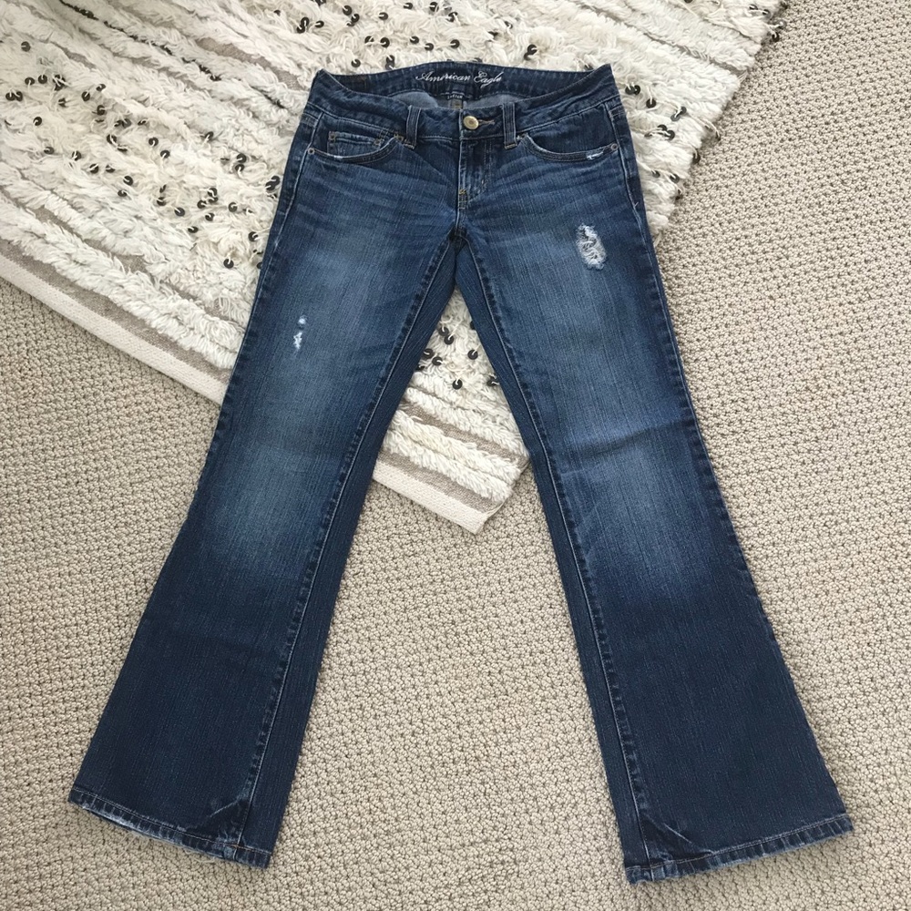 American Eagle low rise bootcut jeans